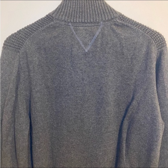 Weatherproof Gray Cotton Waffle Knit Sweater - Picture 5 of 10